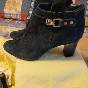 ALFANI BLUE SUEDE ANKLE BOOTS
